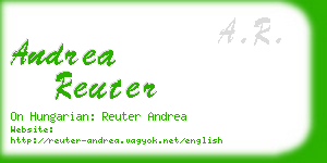 andrea reuter business card